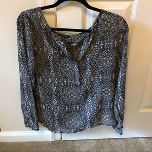 American eagle sheer long sleeve shirt